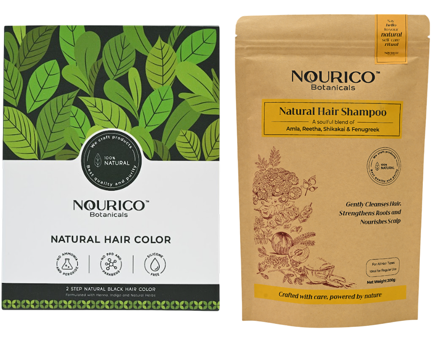 Natural Hair Complete Hair Color Care Kit color
